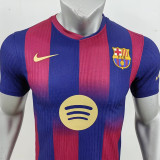 24/25 BAR Red Blue Special Edition Player Version Soccer Jersey (大胸花）