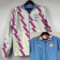 2023 Man City White & Blue Double Sided Windbreaker (双面风衣)
