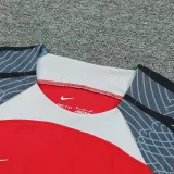 24/25 LIV Red Gray Shoulder Tank top and shorts suit （灰肩）