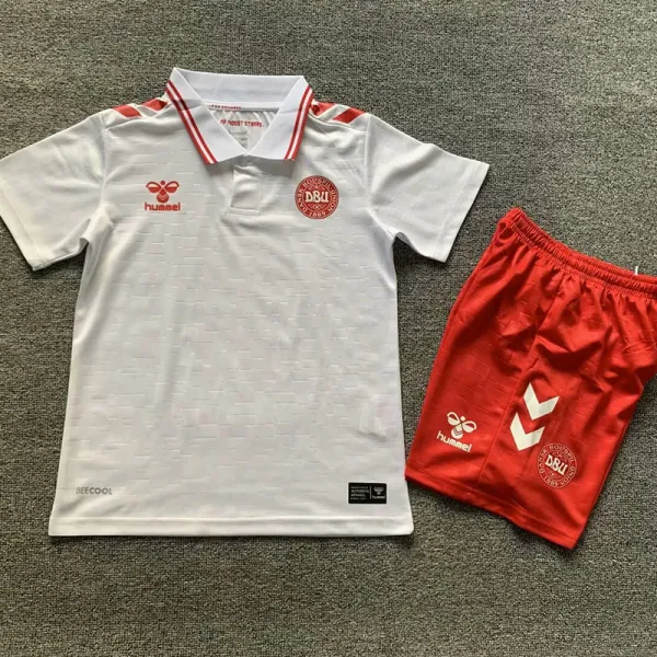2024 Denmark Away Kids Soccer Jersey