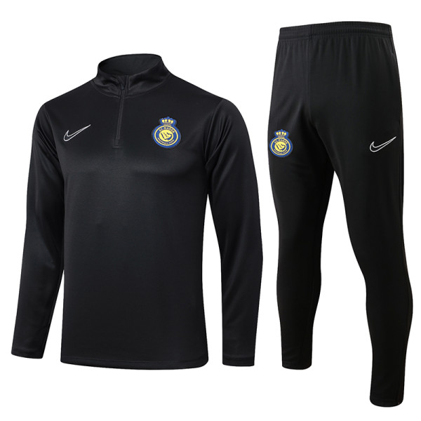 24/25  AL-Nassr black Half Pull special edition Tracksuit B791 (半拉链)