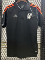 24/25 Tigres UANL Black casual version Fans Soccer Jersey(翻领)