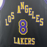 23/24 LAKERS BRYANT #8 Black City Edition Top Quality Hot Pressing NBA Jersey