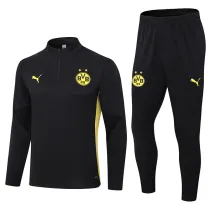24/25 Dortmund Black Half Pull Tracksuit  (半拉链)