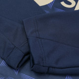 24/25 BAR Royal Blue Kids  Half Pull Tracksuit  (童装、半拉链)