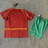 2002 Portugal Home Kids Retro Soccer Jersey
