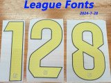 24/25 BAR Home Player Version Long Sleeve Soccer Jersey (No Advertisements无广告）