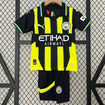 24/25 Man City Away Kids Soccer Jersey