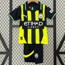 24/25 Man City Away Kids Soccer Jersey