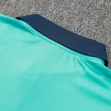 24/25 Brazil Lake Blue Polo Collar Pants Set(C1107)
