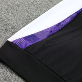 24/25 RMA Black &purple Hooded  Tracksuit(紫色边)