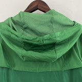 2024 Palmeiras Green  one sided hooded  Windbreaker （单面带帽风衣）
