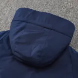 24/25 G229 Royal Blue Hooded Cotton Coat