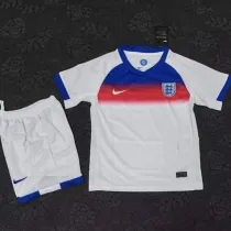 25/26 England Home Kids Soccer Jersey无星