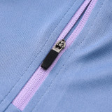 24/25 INT Blue Gray puzzle Half Pull Tracksuit  (半拉链、B829)