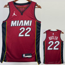 22/23 HEAT BUTLER #22 Red Top Quality Hot Pressing NBA Jersey (Trapeze Edition) 飞人版