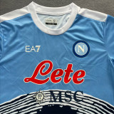 21/22 Noples Sky Blue Maillot De Football Blanc Edition commemorative Fans Soccer Jersey