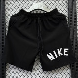 2025 D703 NK Black Casual shorts (白色NK英文）