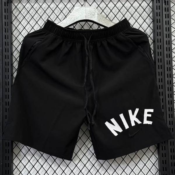 2025 D703 NK Black Casual shorts (白色NK英文）
