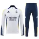24/25 RMA White Player Version Half Pull Tracksuit  (球员版白、半拉链)