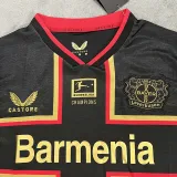 24/25 LeverKusen Black Special Edition Fans Soccer Jersey