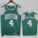 22/23 CELTICS HOLIOAY #4 Green Top Quality Hot Pressing NBA Jersey