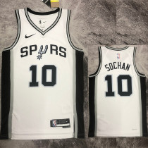 22/23 SA Spurs SOCHAN #10 White Top Quality Hot Pressing NBA Jersey