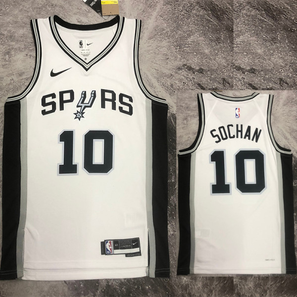 22/23 SA Spurs SOCHAN #10 White Top Quality Hot Pressing NBA Jersey
