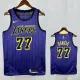 20/21 LAKERS DONCIC'#77 Striped Purple Top Quality Hot Pressing NBA Jersey