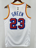 24/25 WARRIORS GREEN # 23 White Retro Top Quality Hot Pressing NBA Jersey