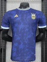 24/25 Argentina Dark  Blue Special Edition  Player Version Soccer Jersey