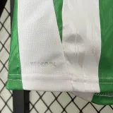 24/25 Real Betis Home Fans Soccer Jersey(胸前FREVER GREEN广告)
