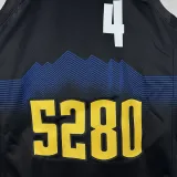 23/24 Nuggets #4Black City Edition Top Quality Hot Pressing NBA Jersey