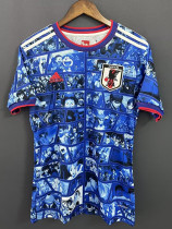 21/22 Japan Blue One Piece  Fans Soccer Jersey（海贼王）