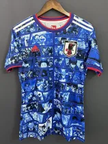 21/22 Japan Blue One Piece  Fans Soccer Jersey（海贼王）