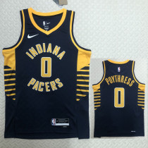 22/23 Indiana Pacers POYTHRESS #0 Black Top Quality Hot Pressing NBA Jersey