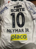 24/25 Santos FC Home  Kids Soccer Jersey(NEY MAR JR #10、Print all sponsors)