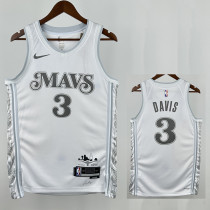 24/25 Dallas Mavericks DAVIS #3 White City Edition Top Quality Hot Pressing NBA Jersey