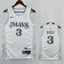 24/25 Dallas Mavericks DAVIS #3 White City Edition Top Quality Hot Pressing NBA Jersey