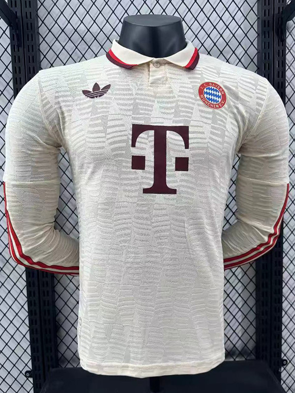 24/25 Bayern Third Long Sleeve Player Version Soccer Jersey(长袖)