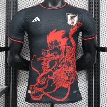 24/25 Japan Black and Red Flying Dragon  Player Version Soccer Jersey