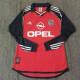 2001/2002 Bayern Red Long Sleeve Retro short  shirt