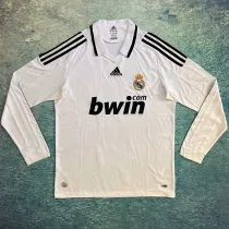 2008/2009 RMA Home Long Sleeve Retro Soccer Jersey