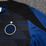 24/25 INT Light Royal Blue Inkjet Half Pull Tracksuit #B956 (半拉链、)