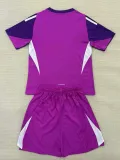 25/26  New York Red Bulls Purple Goalkeeper Kids Soccer Jersey