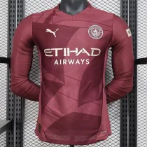 24/25 Man City Third Long Sleeve Player Version Player Version Soccer Jersey