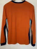 24/25 Netherlands Home Long Sleeve Fans Soccer Jersey