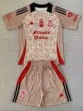 24/25 Tigres UANL Beige Special Edition Kids Fans Soccer Jersey