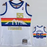 1991/92 Nuggets MUTOMBO #55 White Retro Top Quality Hot Pressing NBA Jersey