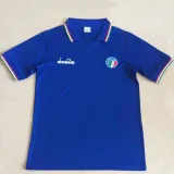 1986 Italy Home Blue Retro Soccer Jersey